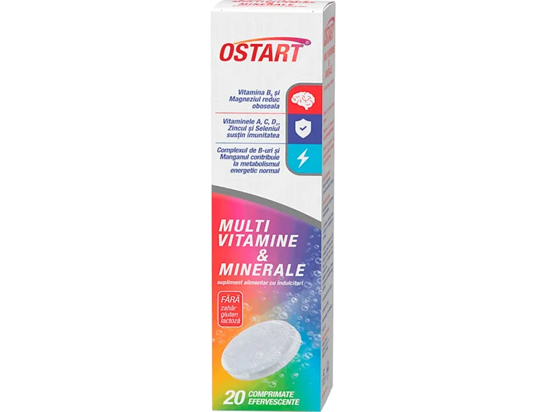 Ostart Multivitamine si Minerale comp.eferv.