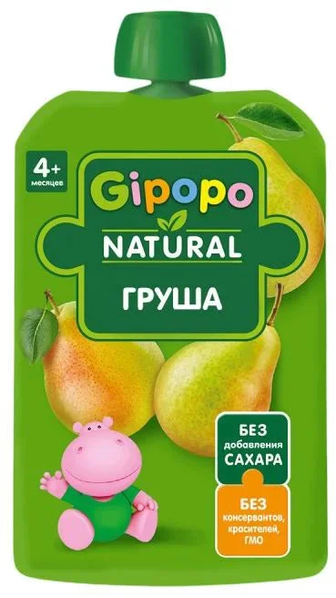 GIPOPO Piure Pară 90g