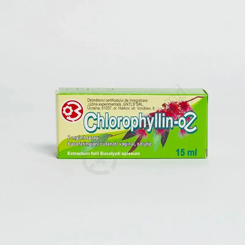Chlorophyllin-OZ spray bucofaring. 2 mg/ml 15 ml N1