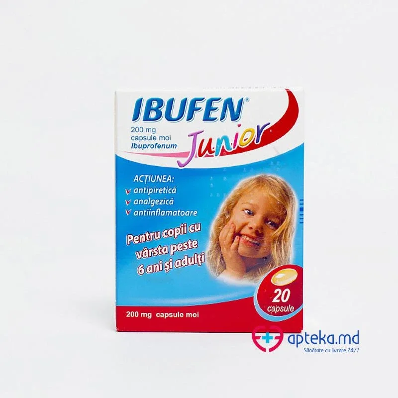 Ibufen Junior caps. moi 200 mg N10x2