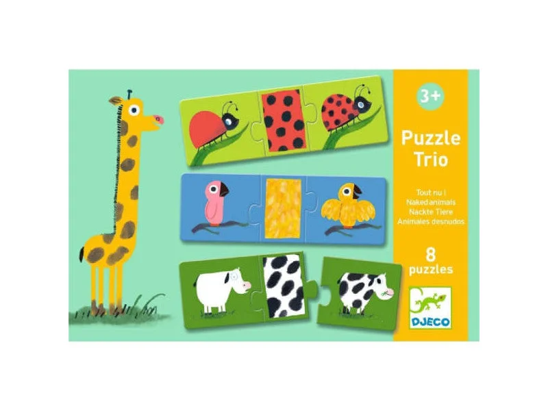 Art toys Puzzle TRIO - Animale dezbracate