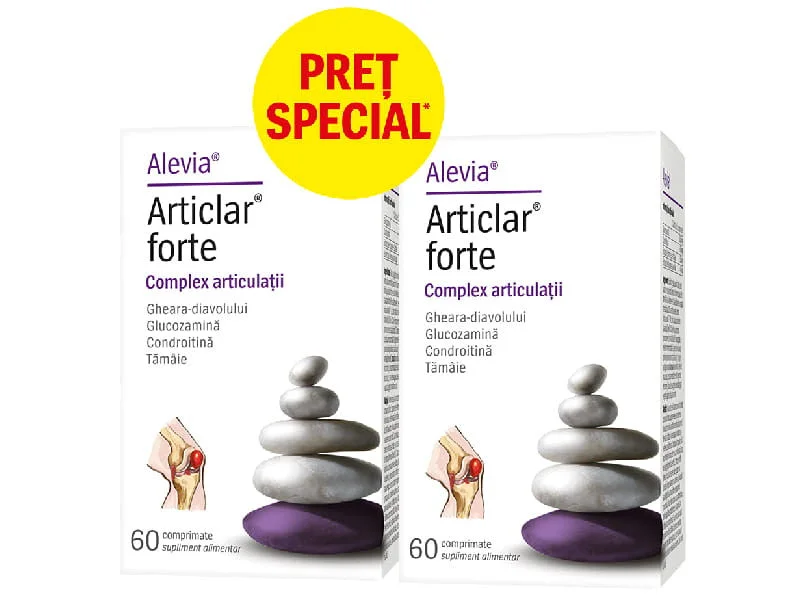 Alevia Articlar Forte complex articulatii comp N60 1+1 cadou