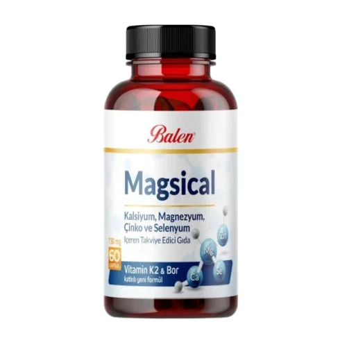 Balen Magsical (cal.Mag.Zinc.Selenium, K2+Bor)730mg caps. N60