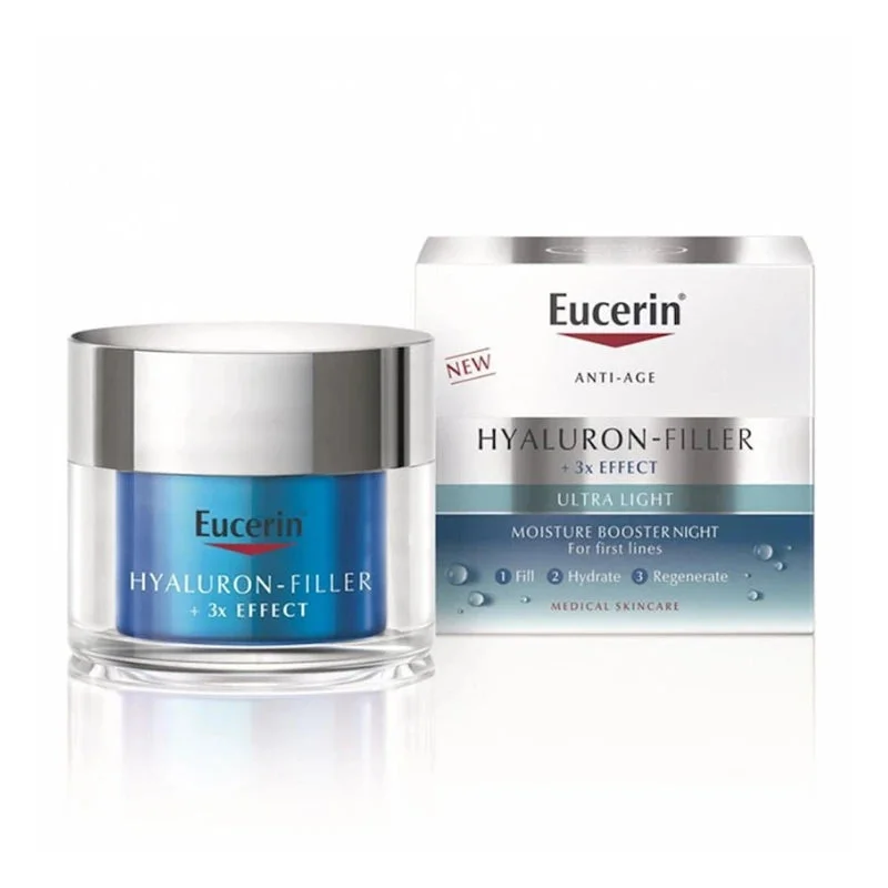 Eucerin Hyaluron-Filler +3x Effect Hydra Gel de noapte, 50ml