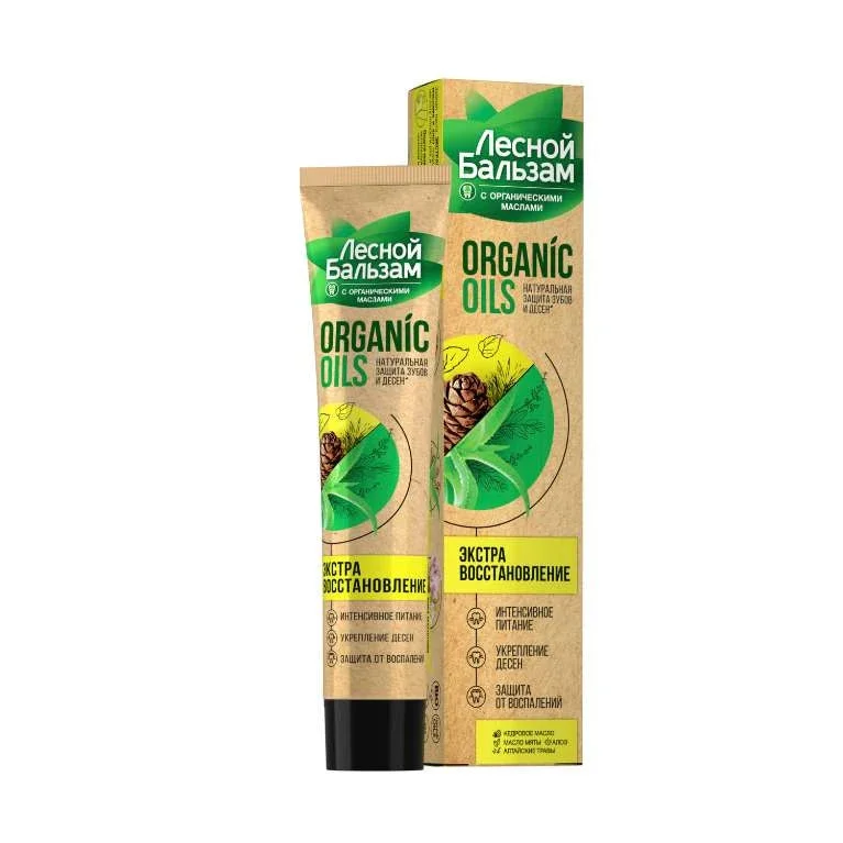Pastă de dinți Lesnoi Balsam cu Uleiuri organice, Aloe 75ml