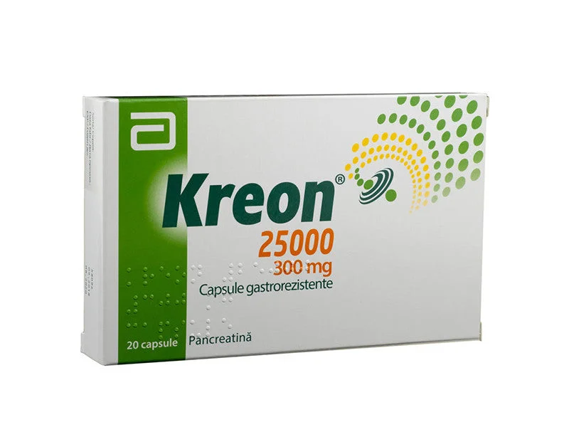 Kreon 25000 300mg caps. N20