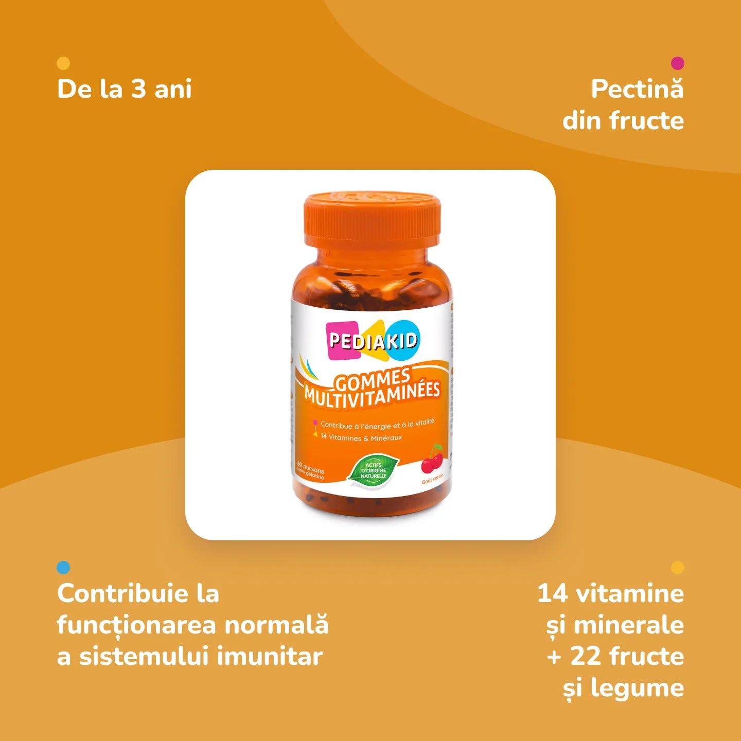 INELDEA PEDIAKID Multivitamine ursuleti gumati N60