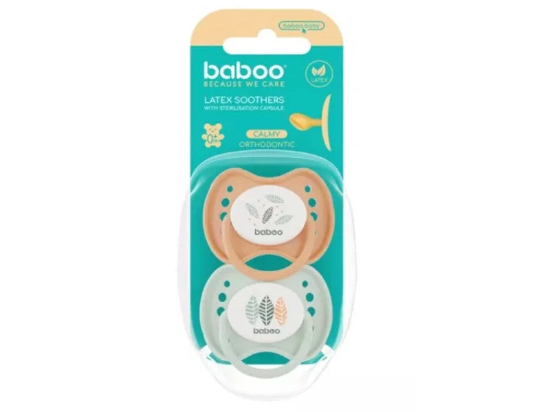 Baboo suzeta latex rotunda Peachy Keen 0M+ N2 5-049