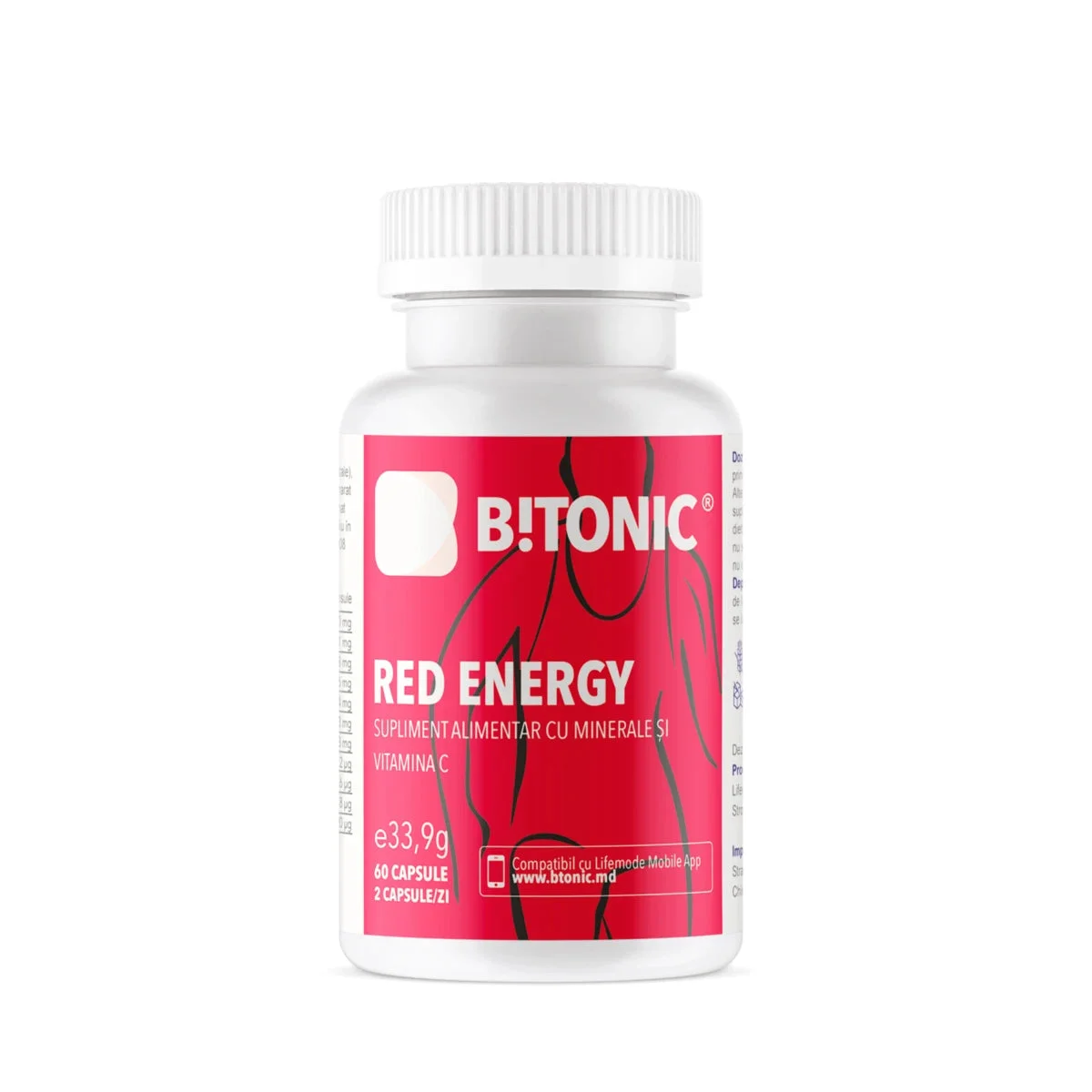 Bitonic Red Energy 9 minerale si vit. C caps. N60