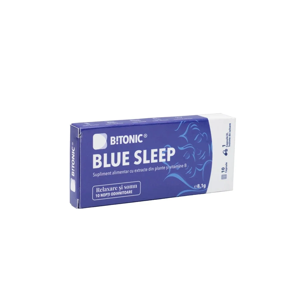 Bitonic Blue Sleep Melisa, Hamei, vitB3 si vitB7 caps. N10