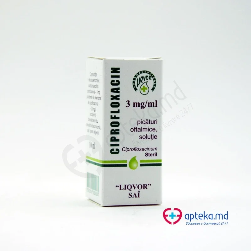 Ciprofloxacin pic. oft., sol. 0,3% 10 ml N1