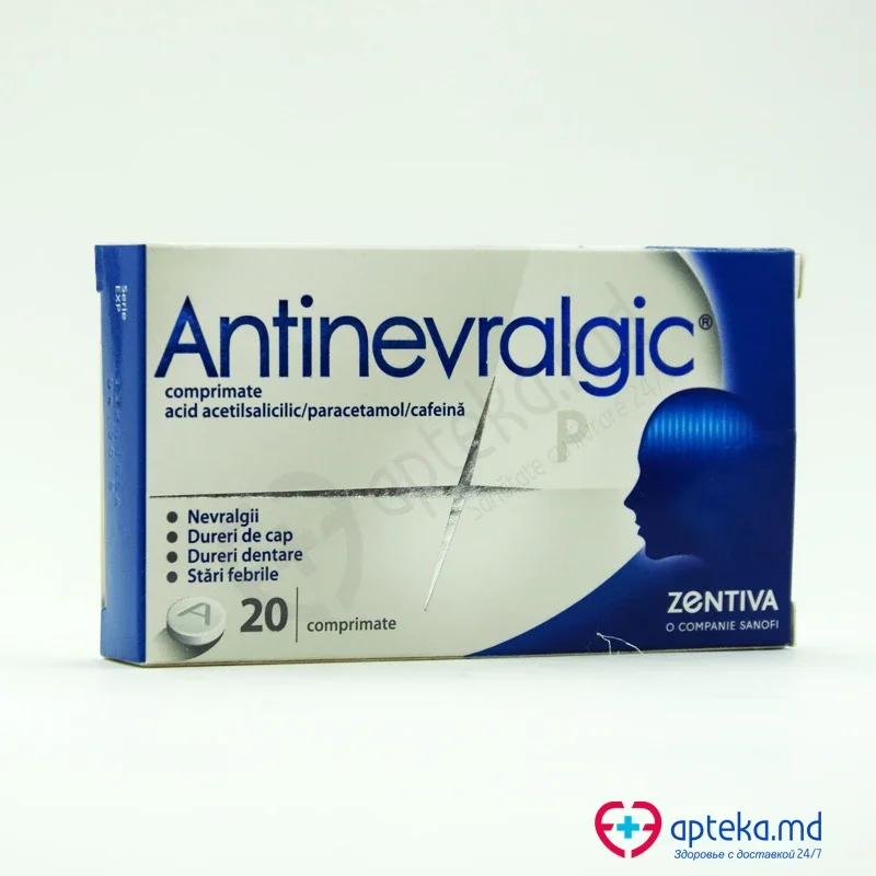 Antinevralgic P comp. 250 mg + 150 mg + 20 mg N10x2