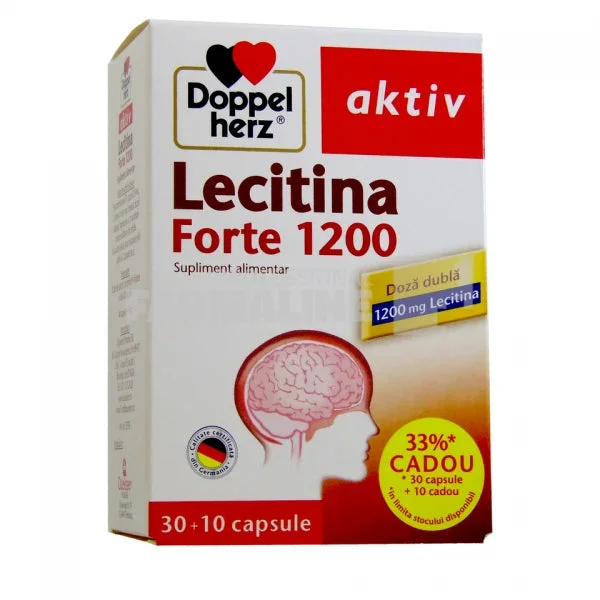 Doppelherz Lecitina Forte 1200mg N10x3 caps + 10 Cadou