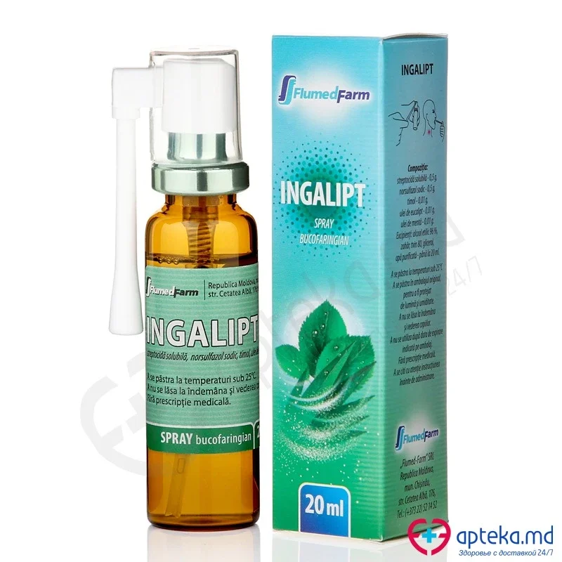 Ingalipt spray bucofaring. 20 ml N1