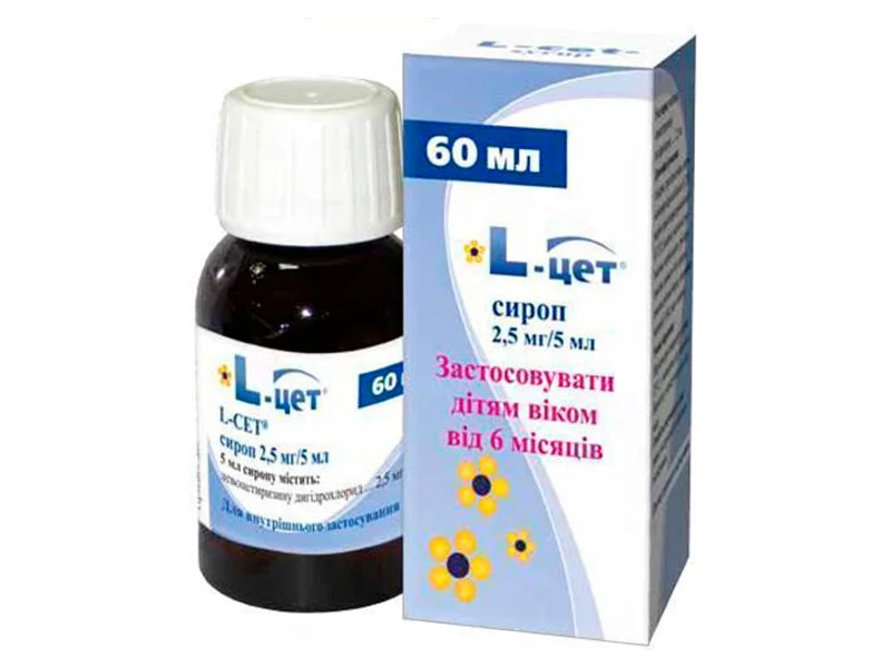 L Cet 2.5mg/5ml sirop 60ml