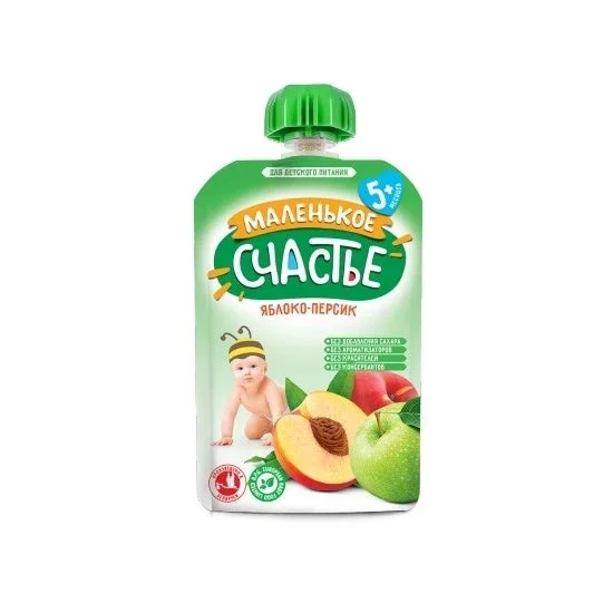 Malenikoe Sciastie Piure mar,persic 90g Pauch