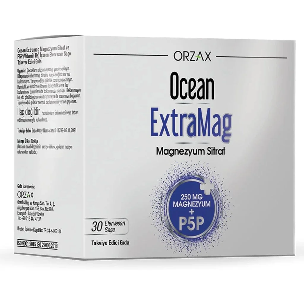 Ocean Extra Mag magnesium citrat + P5P plic 250 mg N30