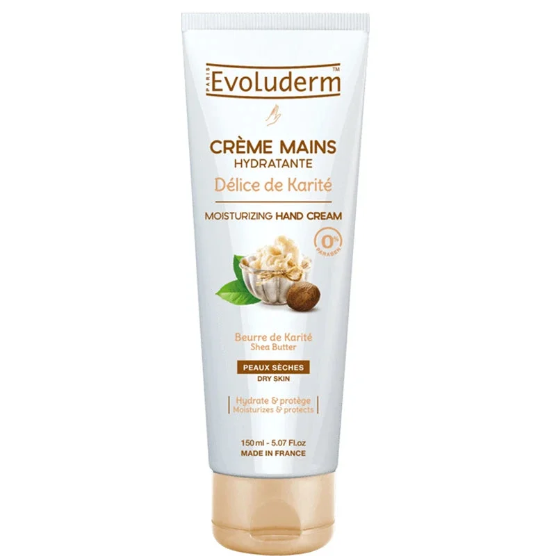 Evoluderm Crema pentru miini, hidratanta cu karite, 150ml (3021)