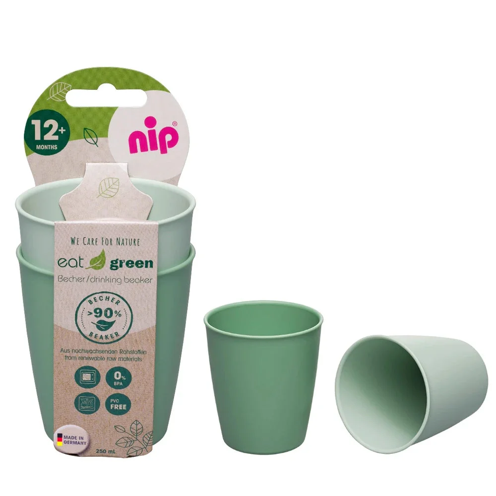 NIP Eat Green Pahar plastic verde (12+luni) N2