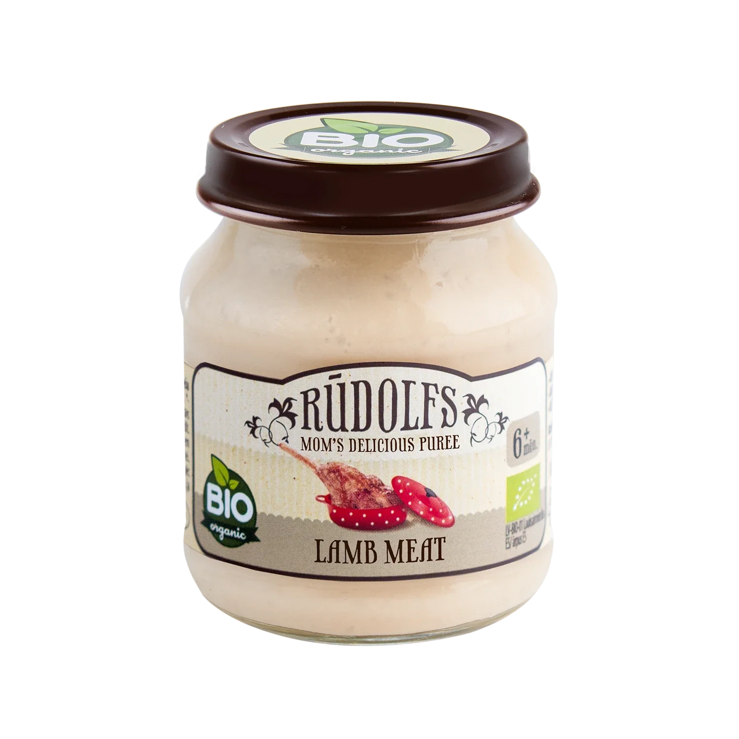 Rudolfs Organic Piure Carne de miel 120g (6+)