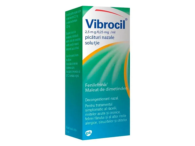 Vibrocil 2,5 mg/0,25 mg/ml spray nazal, solutie 15 ml N1