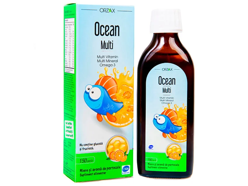 Ocean Omega 3 sirop Multi (Multivitamin, Zn) 150ml