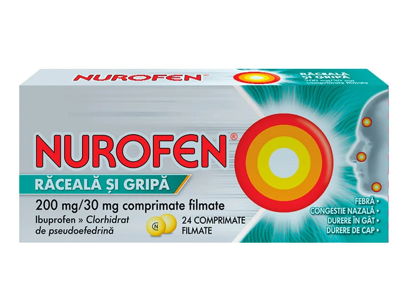 Nurofen Raceala si Gripa comp. film. 200 mg + 30 mg N12x2