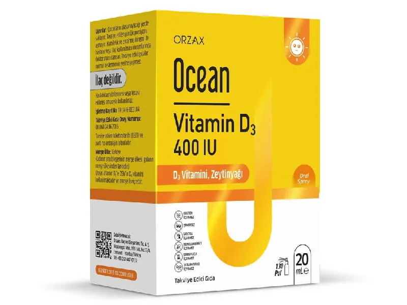 Ocean vitamin D3(400UI) pic/spray+pipeta 20ml