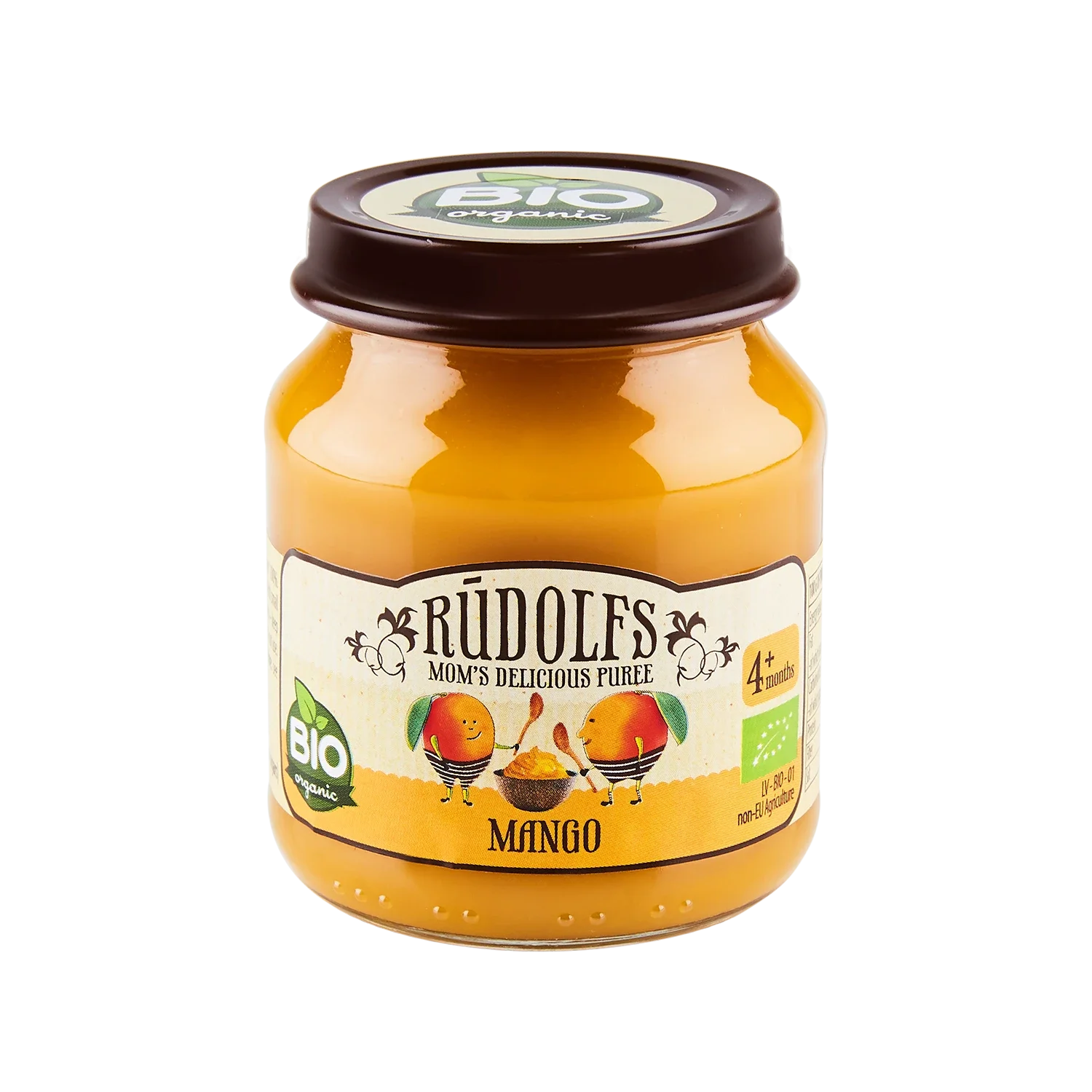 Rudolfs Organic Piure Mango 120g (4+)