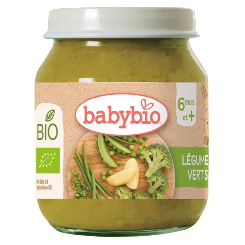 Babybio Piure din legume verzi (6+) 130g