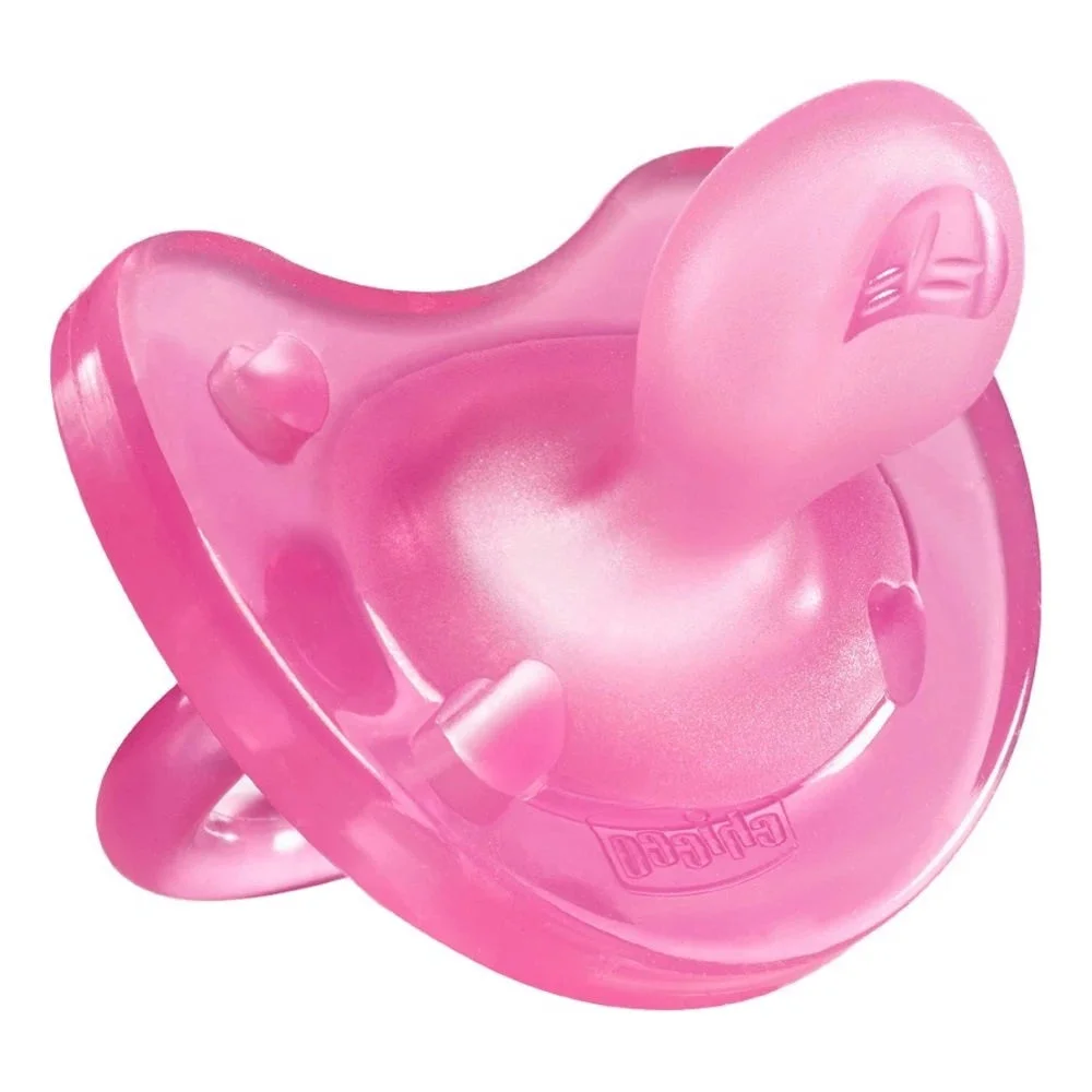 Chicco Suzeta ortodontica silicon roz, 6+, 1 buc (27121)