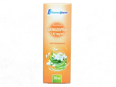 Faringo spray 1,92mg/ml bucofaring. 30ml