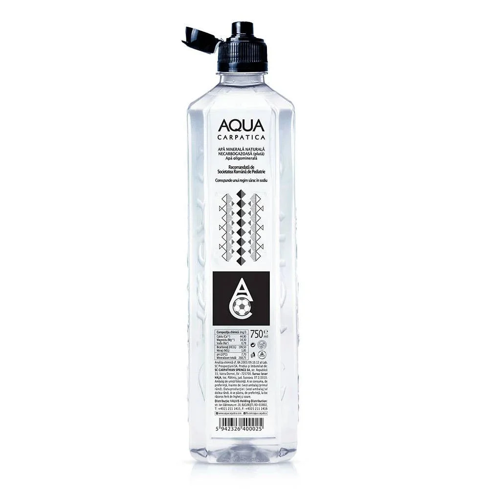 Apă minerală Aqua Carpatica naturala 0.75L sport