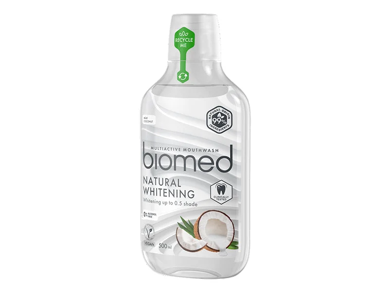 Biomed Apă de gură Natural whitening, 500ml