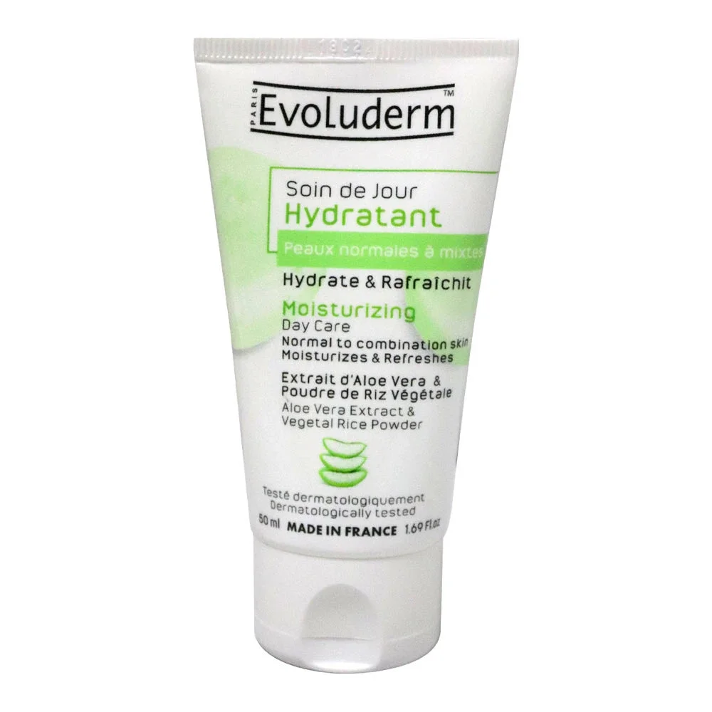 Evoluderm Cremă hidratantă pentru față de zi, ten normal și combinat, 50ml (18348)