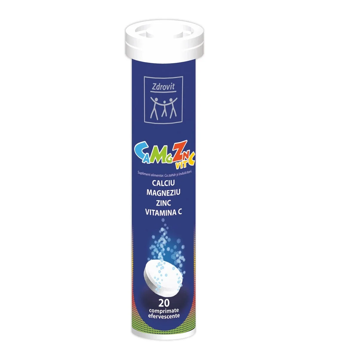 SBA Zdrovit Calciu+Mg+Zn+Vitamina C comp. eferv. N20
