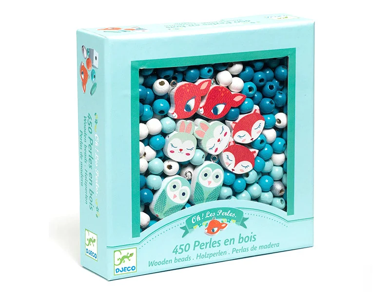 Art toys Perle Mergele din Lemn Mici Animalute DJ09807