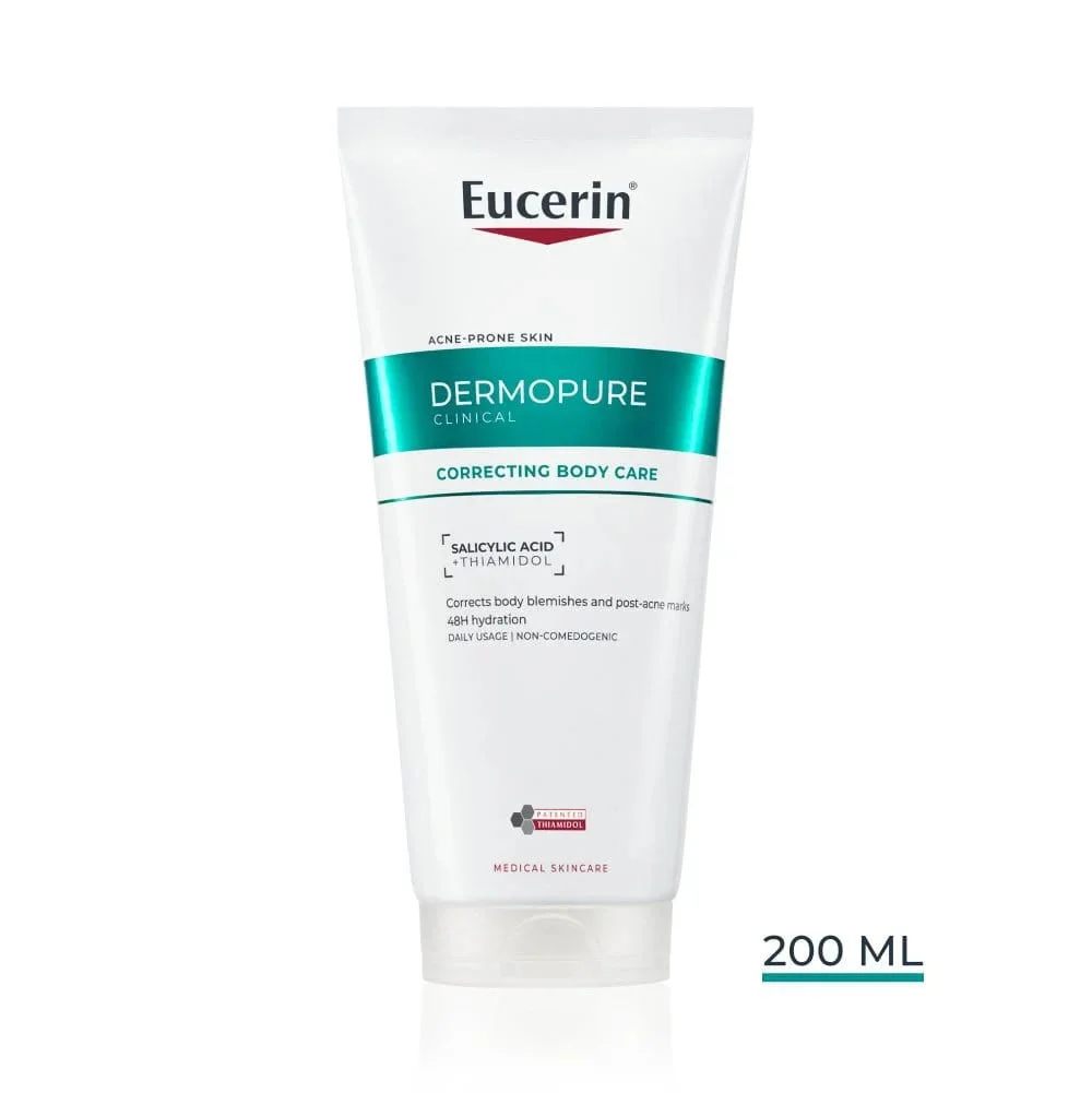Eucerin DermoPURE Crema pentru corp cu efect triplu, 200ml