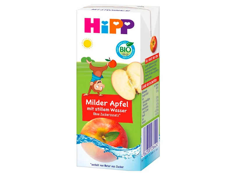 Hipp 8912 BIO Suc de mere cu apa minerala plata ( de la 1 an ) 200 ml