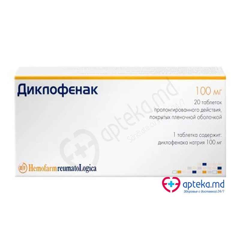 Diclofenac comp. film. elib. prel. 100 mg N10x2