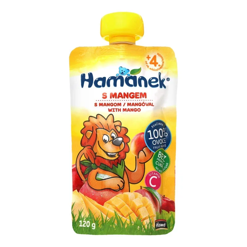 Hamanek Piure măr, mango 120g