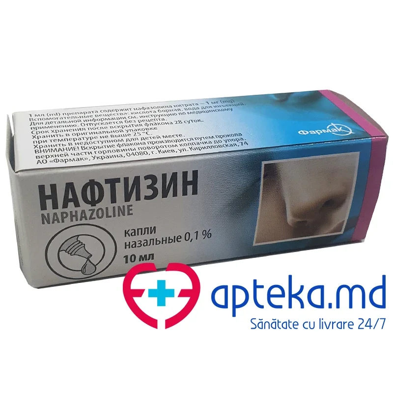 Naftizin pic. naz., sol. 0,1% 10 ml N1 fl. polietilena