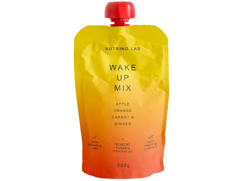 NutrinoLab Piure Wake up Snack mere-portocale-morcov-ghimbir 200g (p/u adulti)