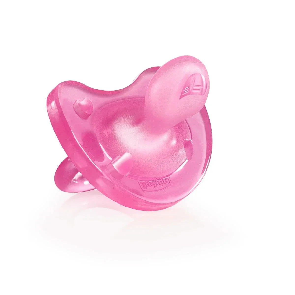 Chicco Suzeta ortodontica silicon roz, 0+, 1 buc (27111)