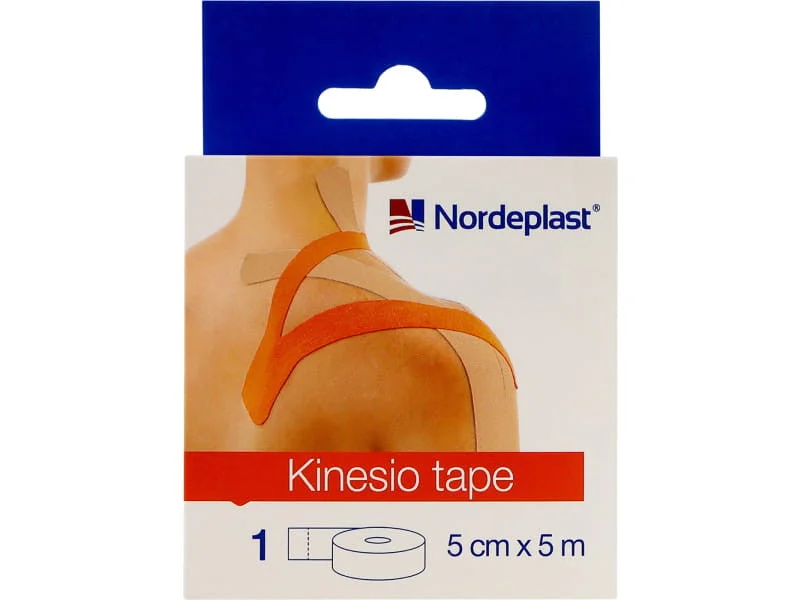 Banda kinesiologica Nordeplast 5cm x 5m portocaliu