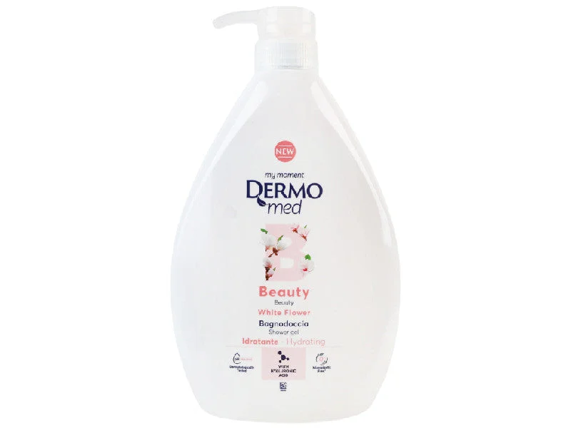 Dermomed Gel de dus Beauty White Flower cu dozator 1L