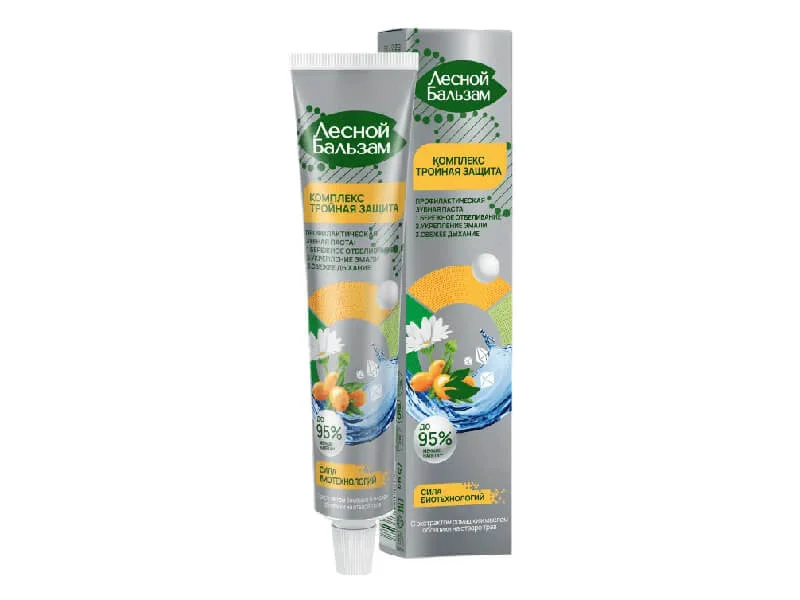 Pastă de dinți Lesnoi Balsam Mușețel, cătină 75ml