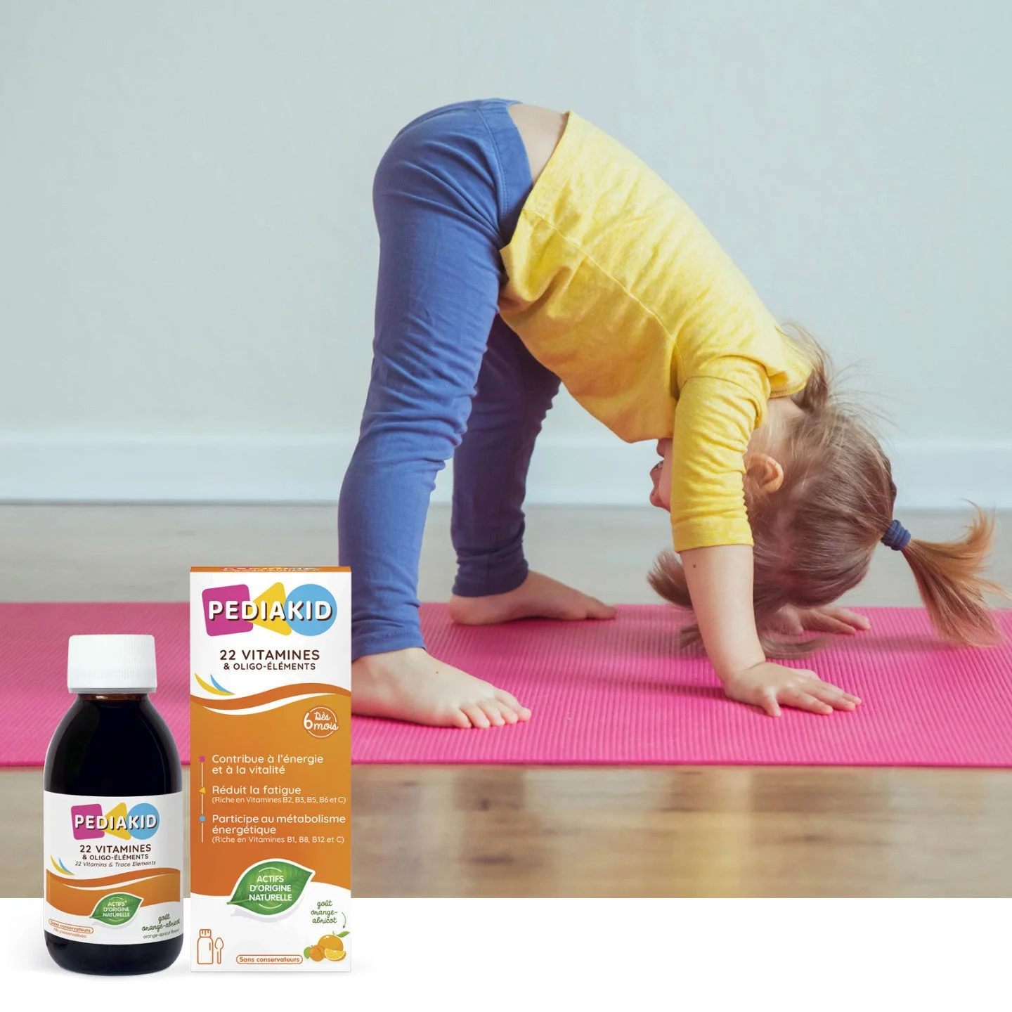INELDEA Pediakid 22 Vitamine și minerale (gust portocala și caise) sirop 125ml