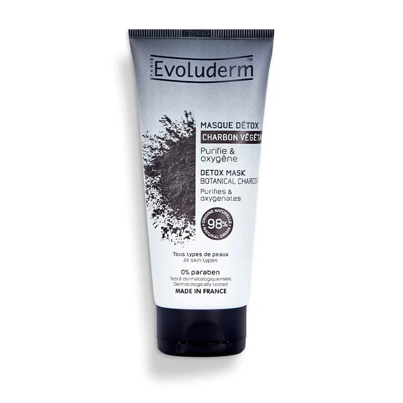 Evoluderm Masca de față cu Cărbune Detox, 100ml (18329)