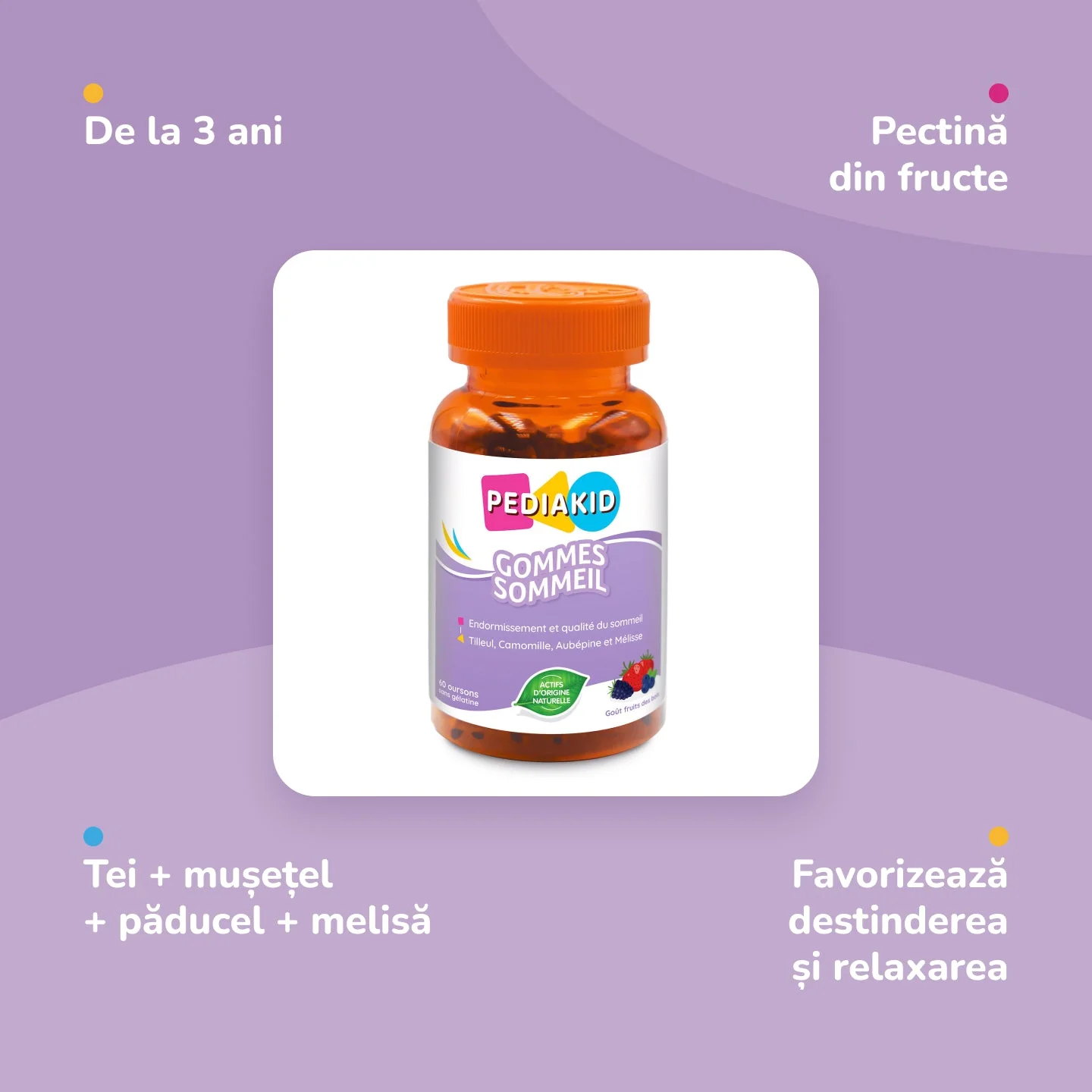 INELDEA Pediakid Sommeil (pentru somn) ursuleti gumati N60